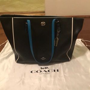 COACH turnlock tote